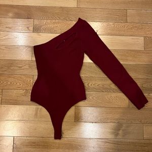 Burgundy bodysuit